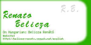 renato belicza business card